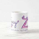 Zoey-naam betekent decoratieve Z-monogram-mok Koffiemok (Center)
