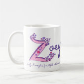 Zoey-naam betekent decoratieve Z-monogram-mok Koffiemok (Links)