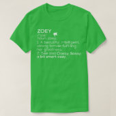 Zoey Naam Zoey Definitie Zoey Vrouw Naam Zoey Me T-shirt (Design voorkant)