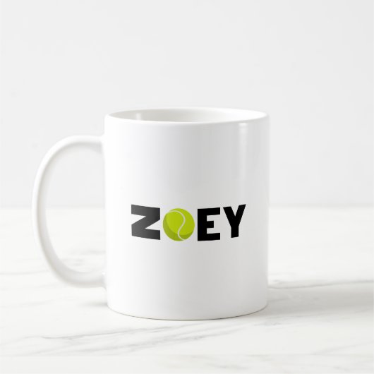 Zoey Tennis Koffiemok (Links)