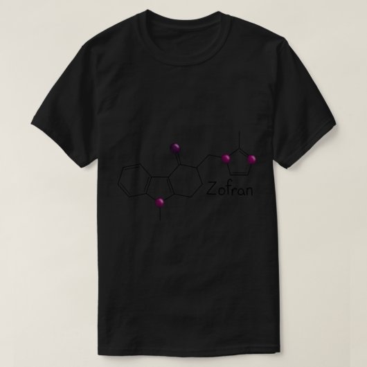 Zofran chemische structuur t-shirt (Design voorkant)