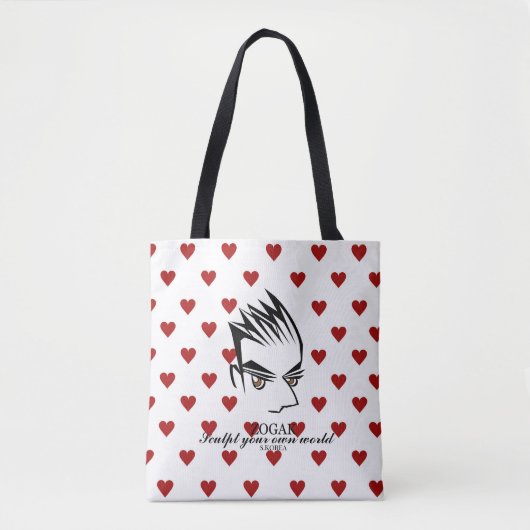 Zogak harten print tote bag (Voorkant)