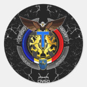 ZOGENAAMDE 7 RONDE STICKER (Voorkant)