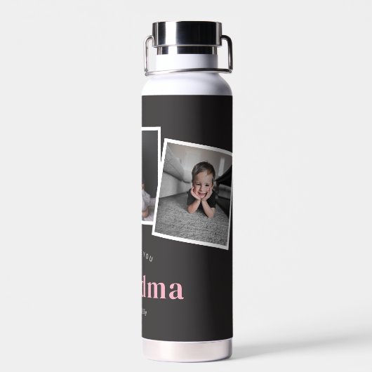 Zogenaamde EDITABLE KLEURENwaterflacon Waterfles (Achterkant)