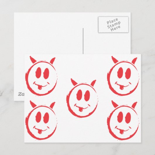 Zogenaamde killer_symbol briefkaart (Voorkant / Achterkant)