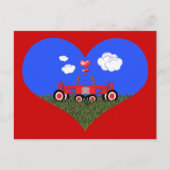 zogende trekkers onder hart briefkaart (Voorkant)