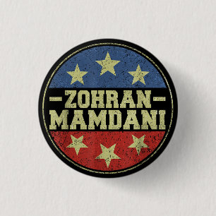 Zohra Mamdani NYC Burgemeesterscampagne 2025 Ronde Button 3,2 Cm