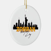 Zohran Mamdani for Mayor NYC Democratic Keramisch Ornament (Rechts)