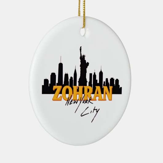Zohran Mamdani for Mayor NYC Democratic Keramisch Ornament (Rechts)