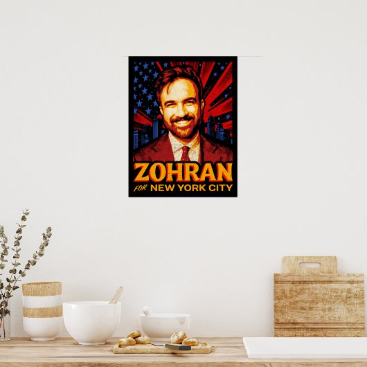 Zohran Mamdani for New York Mayor 2025 election Poster (Keuken)