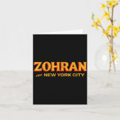 Zohran Mamdani For Nyc Mayor Funny Cool Trendy Pro Kaart (Gele Bloem)