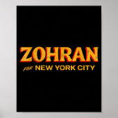 Zohran Mamdani For Nyc Mayor Funny Cool Trendy Pro Poster (Voorkant)