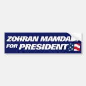 Zohran Mamdani President 2028 Bumpersticker (Voorkant)