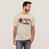 Zohran Mamdani Stem nee tegen het communisme  T-shirt (Voorkant volledig)
