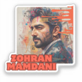 Zohran Mamdani Sticker (Voorkant)