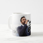 Zohran Mamdani - Turn the Volume Up Mug Koffiemok (Voorkant links)