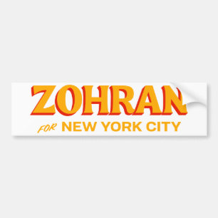 Zohran Mamdani voor burgemeester New York Bumpersticker