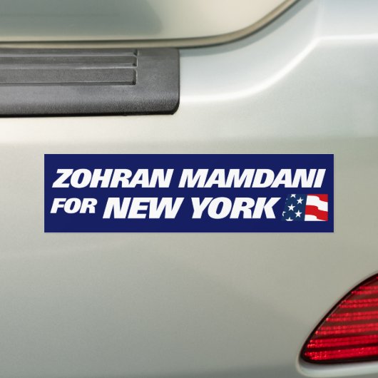 Zohran Mamdani voor NYC 2025 Bumpersticker (Op auto)