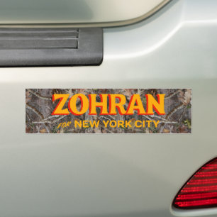 Zohran Mamdani voor NYC 2025 Camo Bumpersticker