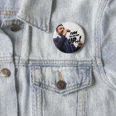 Zohran Mamdani - zet het volume harder Ronde Button 5,7 Cm (In situ)