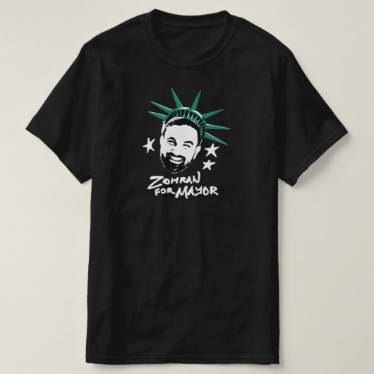 ZOHRAN VOOR BURGEMEESTER Dark T-shirt (Design voorkant)