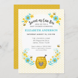 Zoiets als Can Bee Baby Boy Shower Invitation Kaart