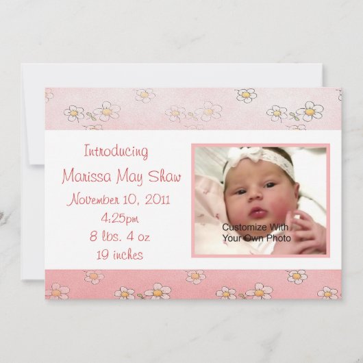 Zoiets als de geboorteaankondiging van de Baby van Aankondiging (Voorkant)