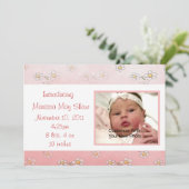 Zoiets als de geboorteaankondiging van de Baby van Aankondiging (Staand voorkant)