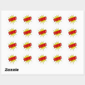Zoink! CARTOON SFX Ronde Sticker (Vel)