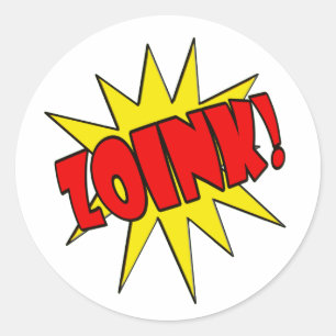 Zoink! CARTOON SFX Ronde Sticker