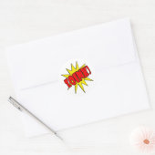 Zoink! CARTOON SFX Ronde Sticker (Envelop)
