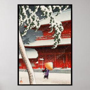 Zôjô-ji Tempel in Shiba Twintig Gezichten van Toki Poster
