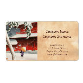 Zôjô-ji Temple in Shiba 20 Uitzichten Tokyo Etiket (Voorkant)