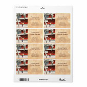 Zôjô-ji Temple in Shiba 20 Uitzichten Tokyo Etiket (Full Sheet)