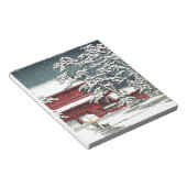 "Zojoji in Snow" door Kawase Hasui 川 巴 水 Notitieblok (Schuin)