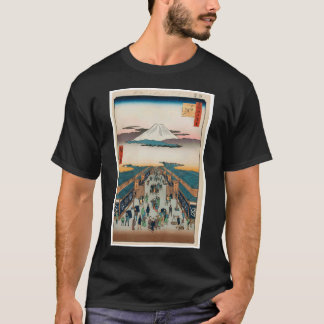 Zojoji Pagoda en Akabane, nr. 53 van Honderd T-shirt