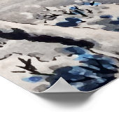 Zojoji Temple in Snow door Tsuchiya Koitsu Poster (Hoek)