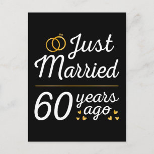 Zojuist 60 Jaar Getrouwd II Briefkaart