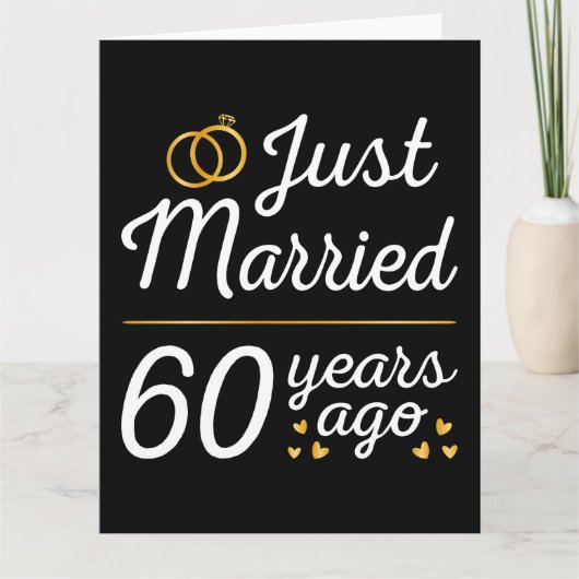 Zojuist 60 Jaar Getrouwd II Kaart (Voorkant)