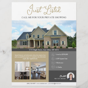 Zojuist aangeboden informatie Real Estate Flyer