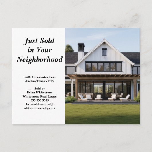 Zojuist verkocht vastgoedbedrijf Custom House Foto Briefkaart (Voorkant)