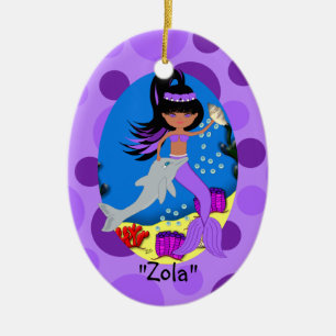Zola Paarse Mermaid Ornament