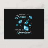 Zolang ik een dikke vlinder heb, zal je je herinne aankondigingskaart (Voorkant)