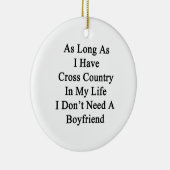 Zolang ik maar een land in mijn leven heb... keramisch ornament (Rechts)