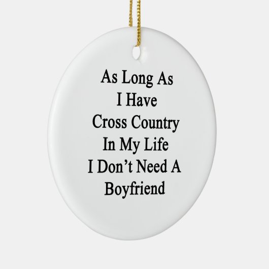 Zolang ik maar een land in mijn leven heb... keramisch ornament (Rechts)