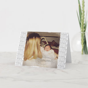 Zolang ik mijn baby leef, ben jij het bedankkaart