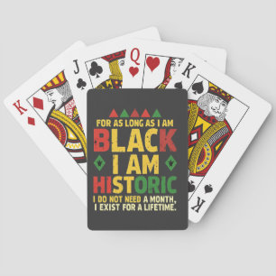Zolang ik zwart ben, ben ik historisch pokerkaarten