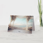 Zolang mijn leven Vouwbare Uitnodigingskaart (Achterkant)