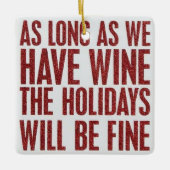 ZOLANG WE OVER WIJNBOUW BESCHIKKEN, ZULLEN DE FEES KERAMISCH ORNAMENT (Voorkant)