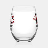 Zolang we wijnfamilie Feestdagen hebben, komt het  Wijnglas Zonder Voet (Links)